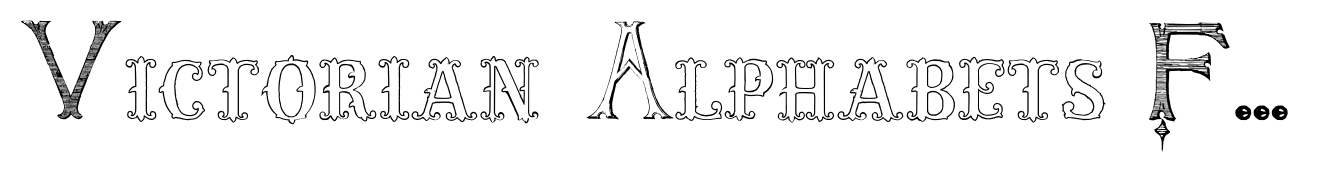 Victorian Alphabets Five Regular